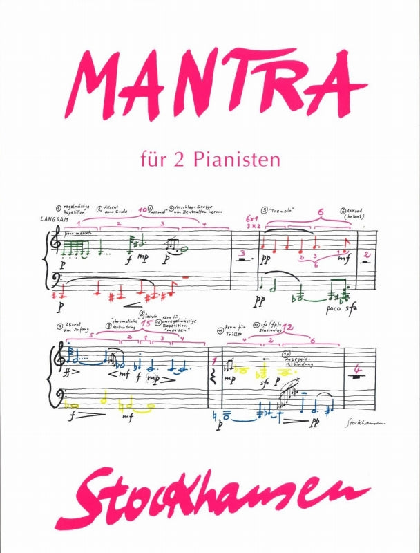 Stockhausen, Mantra Printed on One Side (Stockhausen-Verlag)