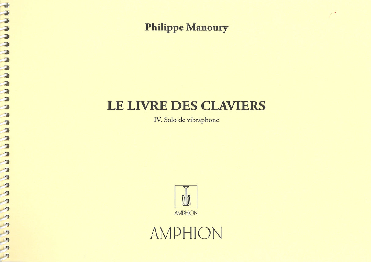 Manoury, Solo de vibraphone (Amphion)