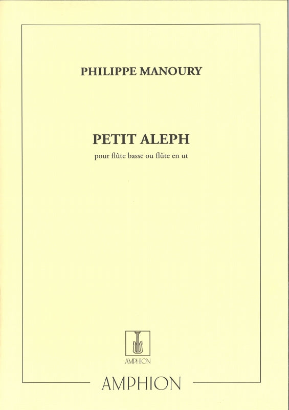 Manoury, Petit Aleph (BsFl/Fl Solo) (Amphion)
