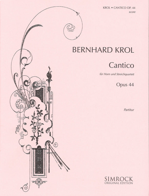Krol, Cantico (Score) (Simrock)