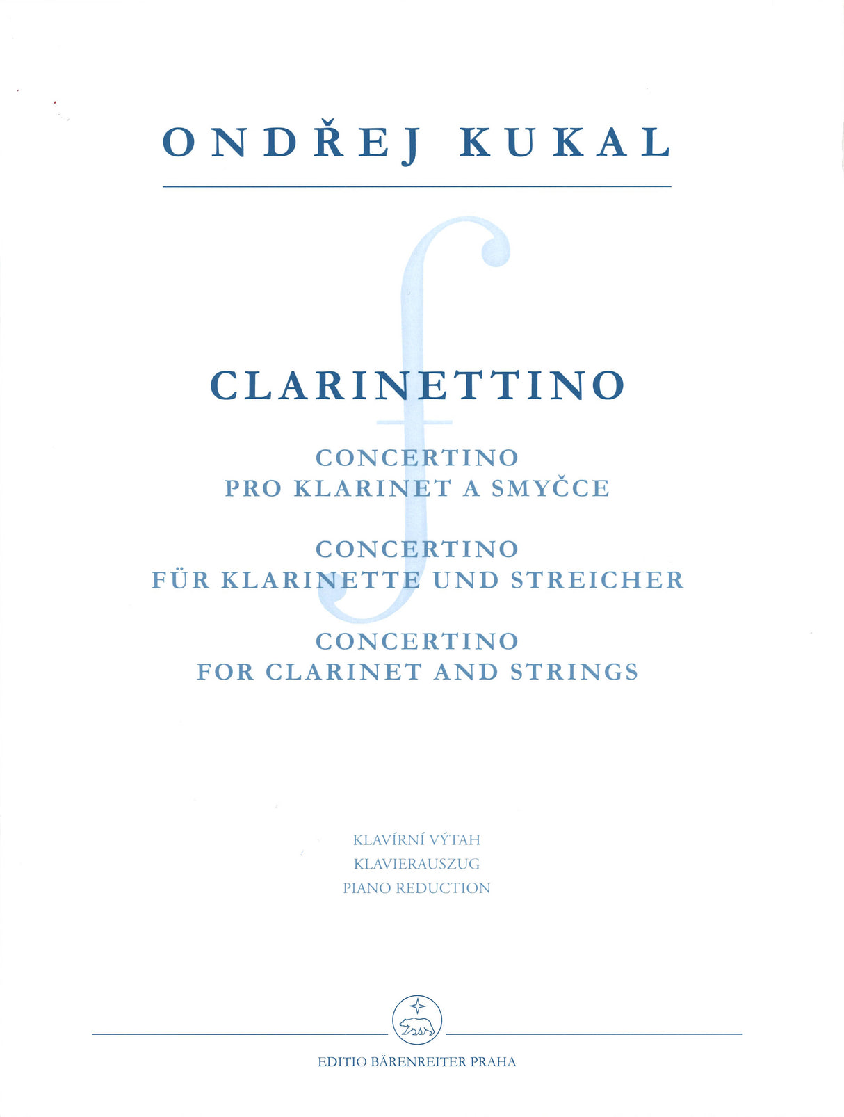Kukal, Clarinetino op. 11: Concertino (Supraphon)
