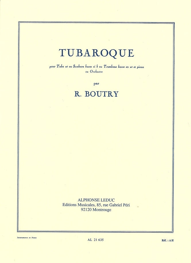Boutry, Tubaroque (Tba/BTbn,Pf) (Leduc)