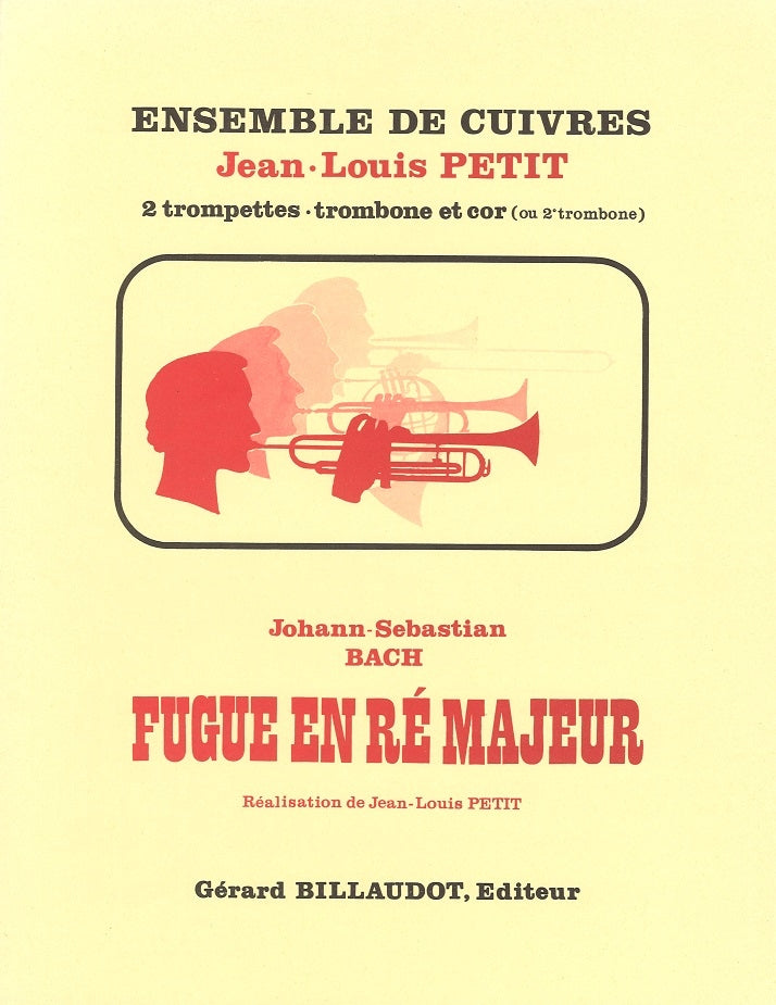 Bach, Fugue en re majeur (2Trp,Hn,Tbn) (Billaudot)