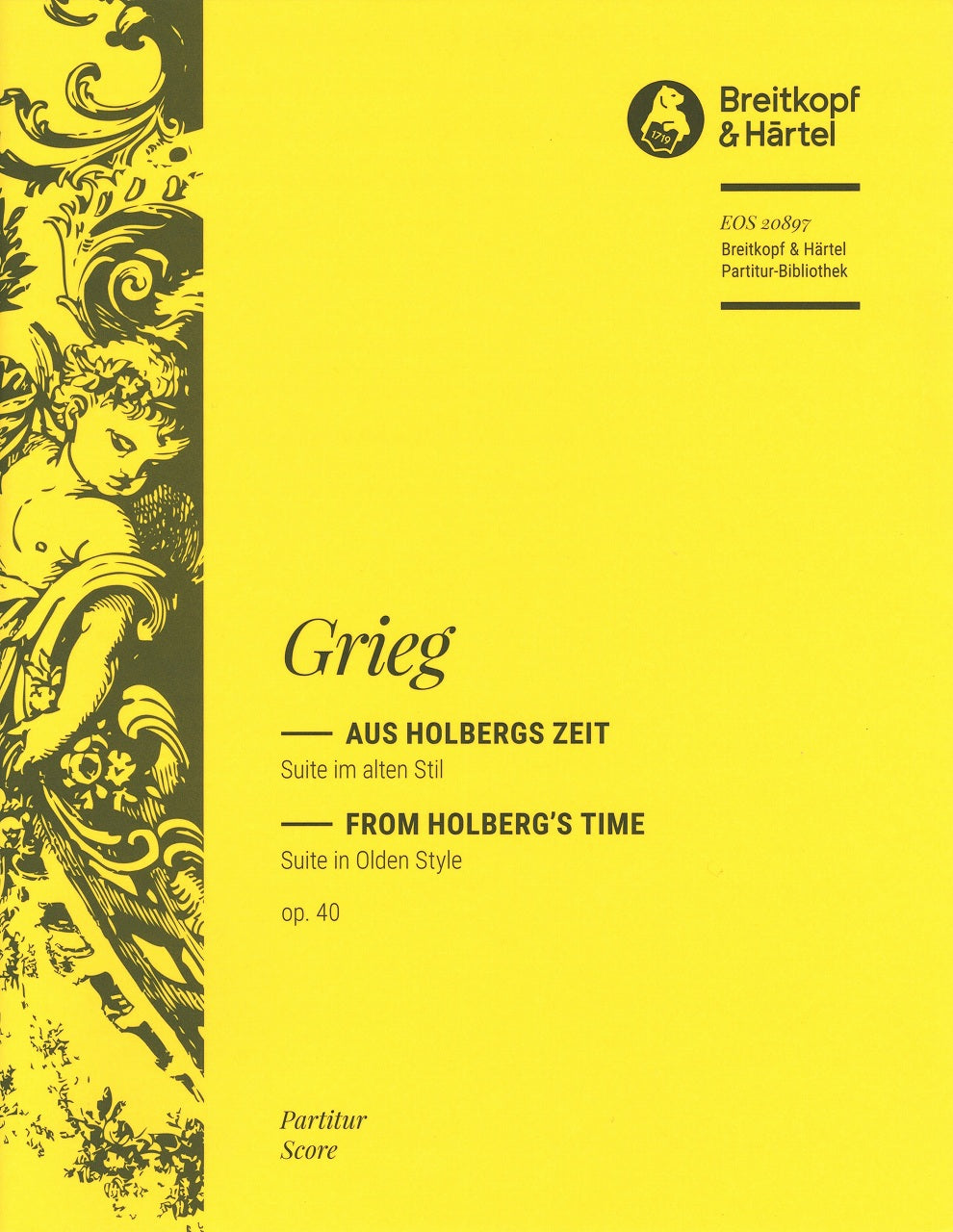 Grieg, Aus Holbergs Zeit: Partitur (Eulenburg/Breitkopf)