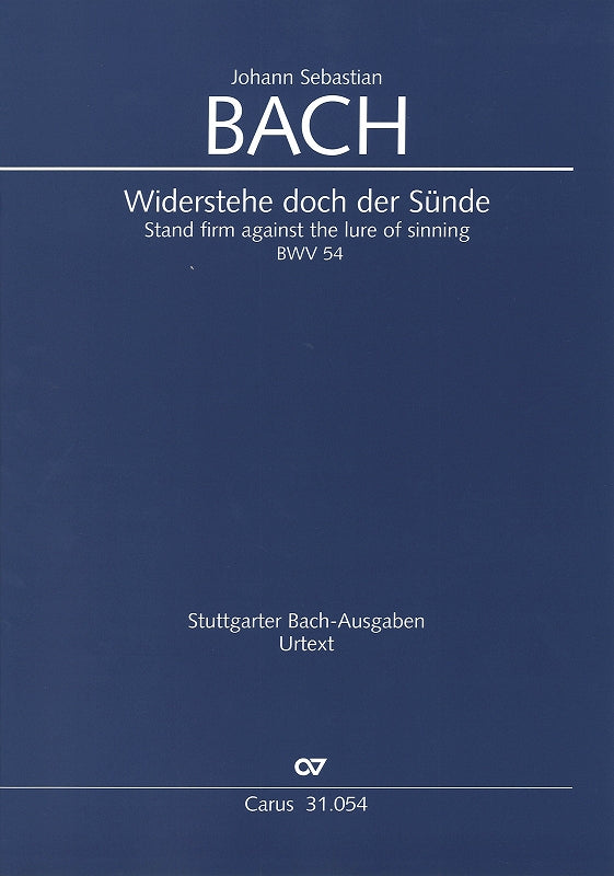 Bach, Kantate BWV 54 Full Score (Carus)
