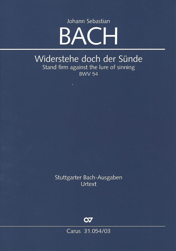 Bach, Kantate BWV 54 [G/E] (Carus)