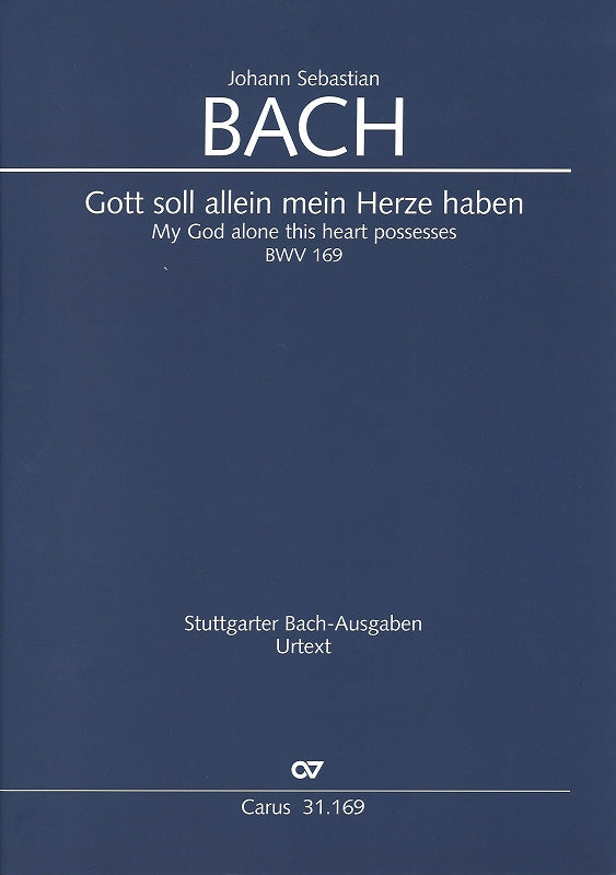 Bach, Kantate BWV 169 Full Score (Carus)