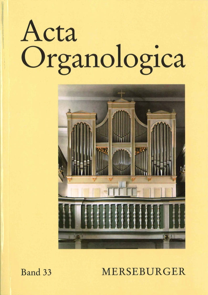 Reichling, Acta Organologica Band 33 (Merseburger)