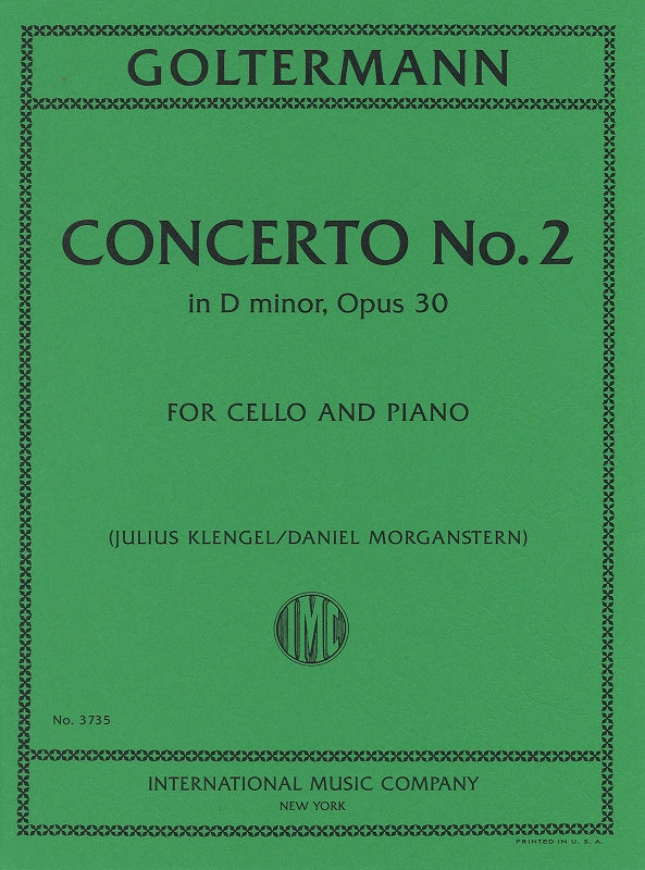Goltermann, Concerto No. 2 (Morganstern) (IMC)