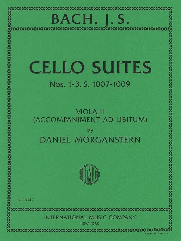 Bach, Suites No. 1-3: 2nd Va part (IMC)