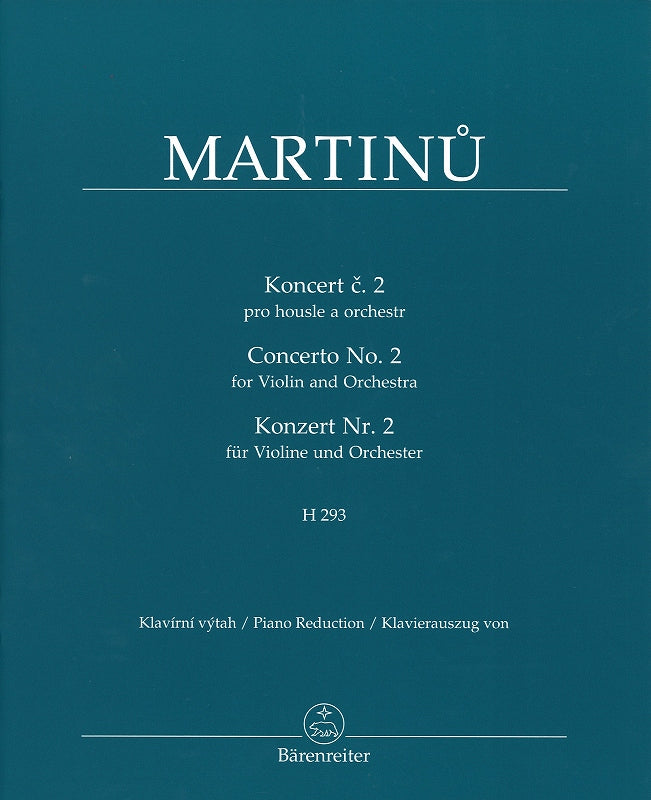 Martinu, Concerto No. 2, H 293 (Barenreiter)