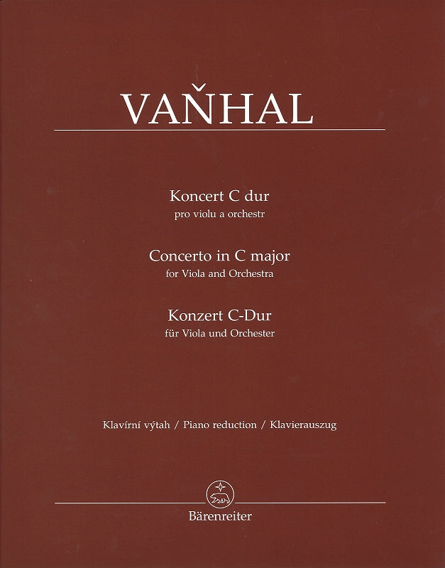 Vanhal, Concerto in C (Barenreiter)
