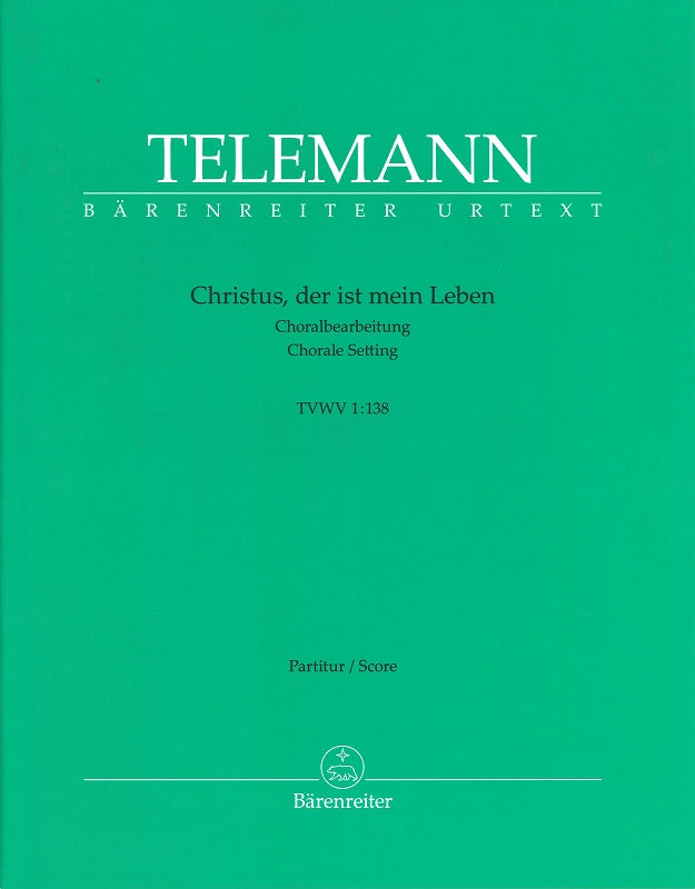 Telemann, Christus, der ist... Score (Barenreiter)