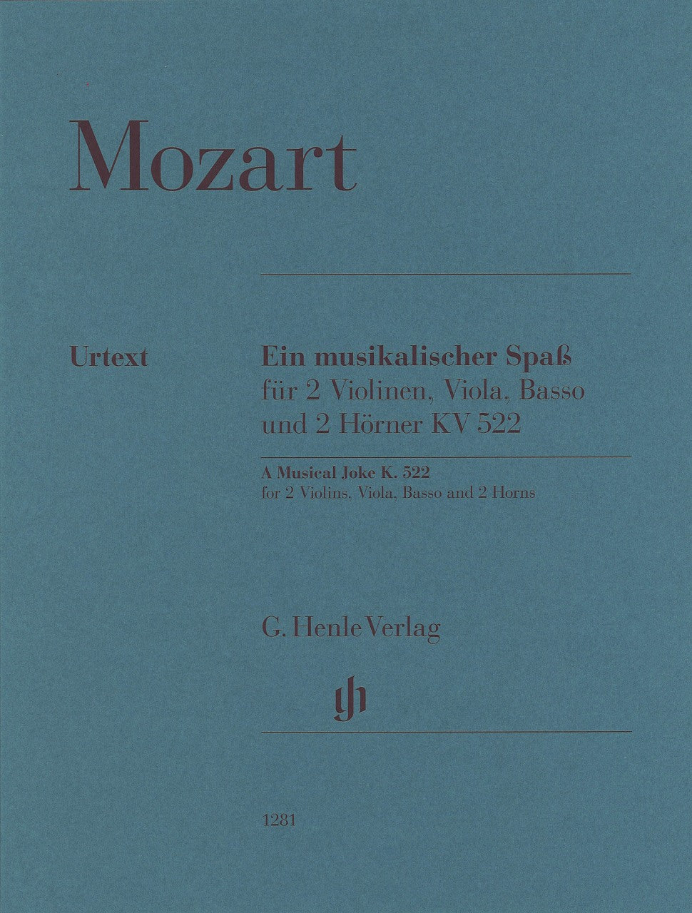 Mozart, Musikalischer Spass KV 522 (Henle)