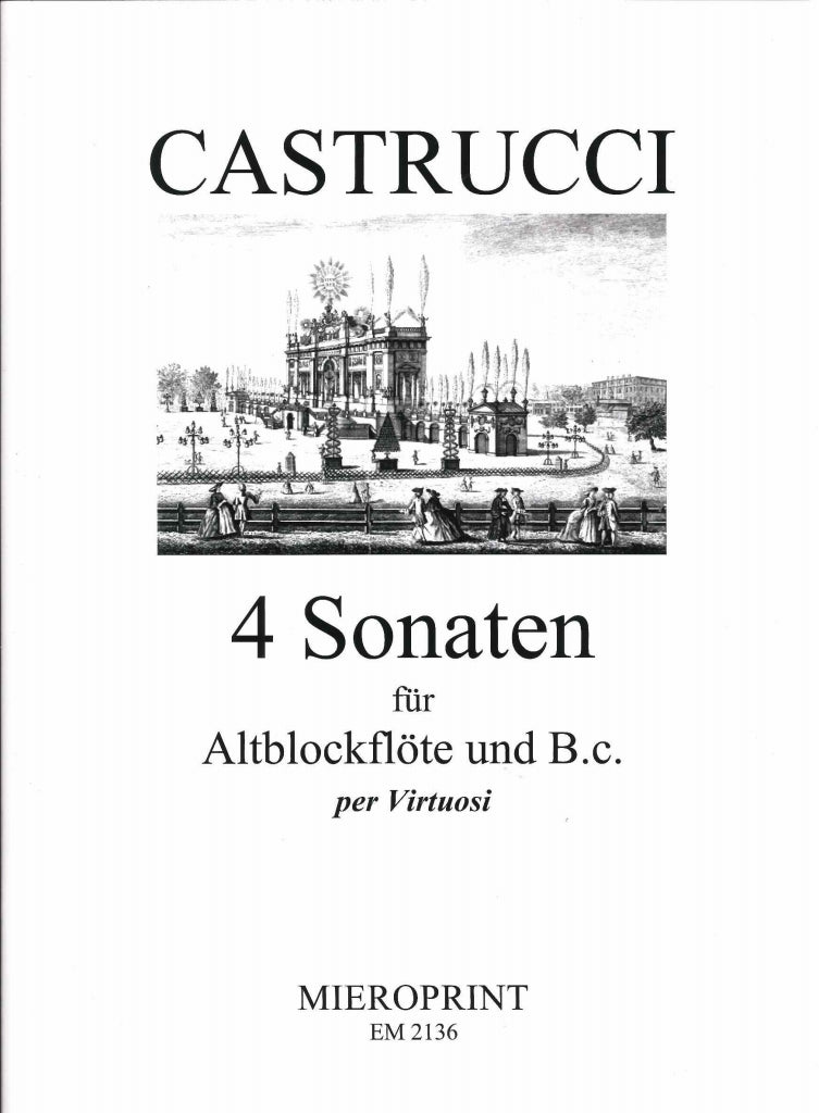 Castrucci, 4 Sonaten (ARec,Bc) (Mieroprint)