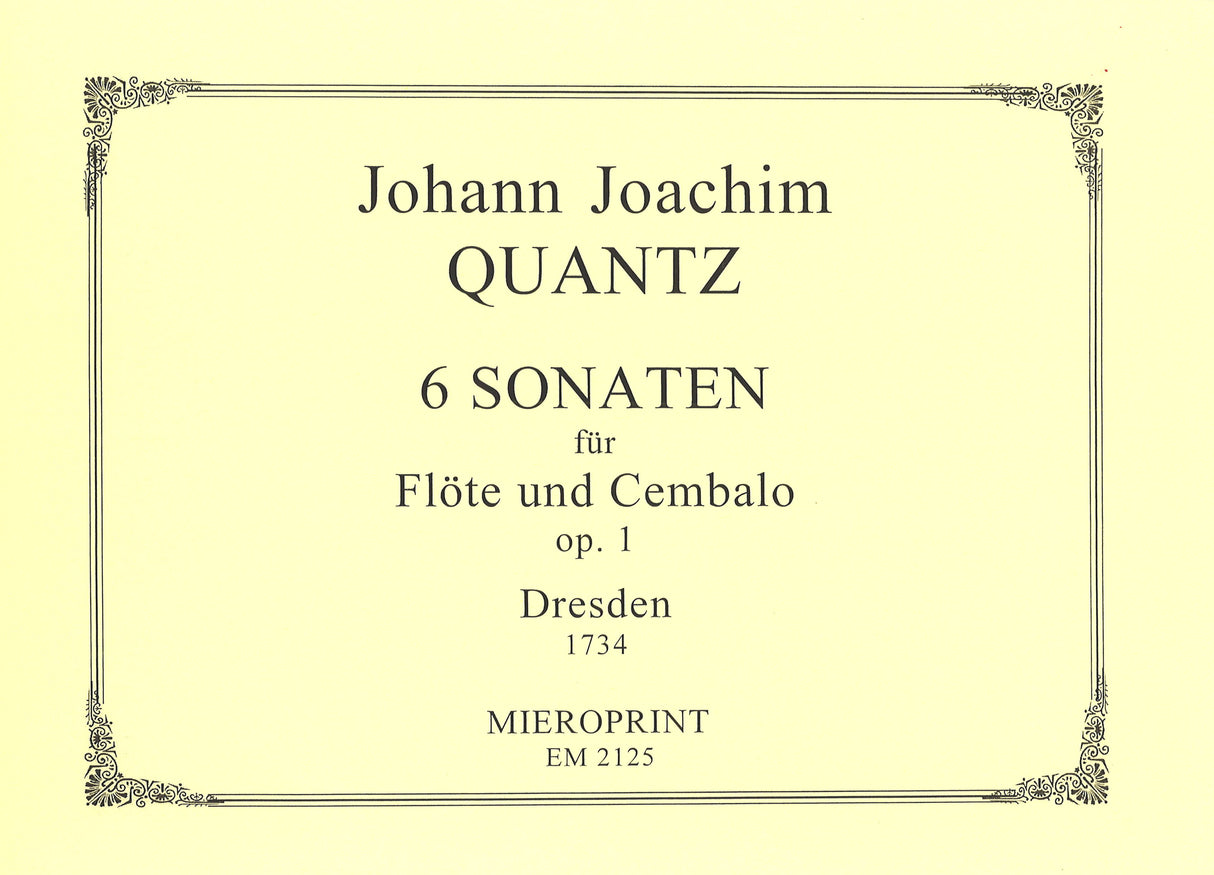 Quantz, 6 Sonaten op. 1 (Facs) (Mieroprint)