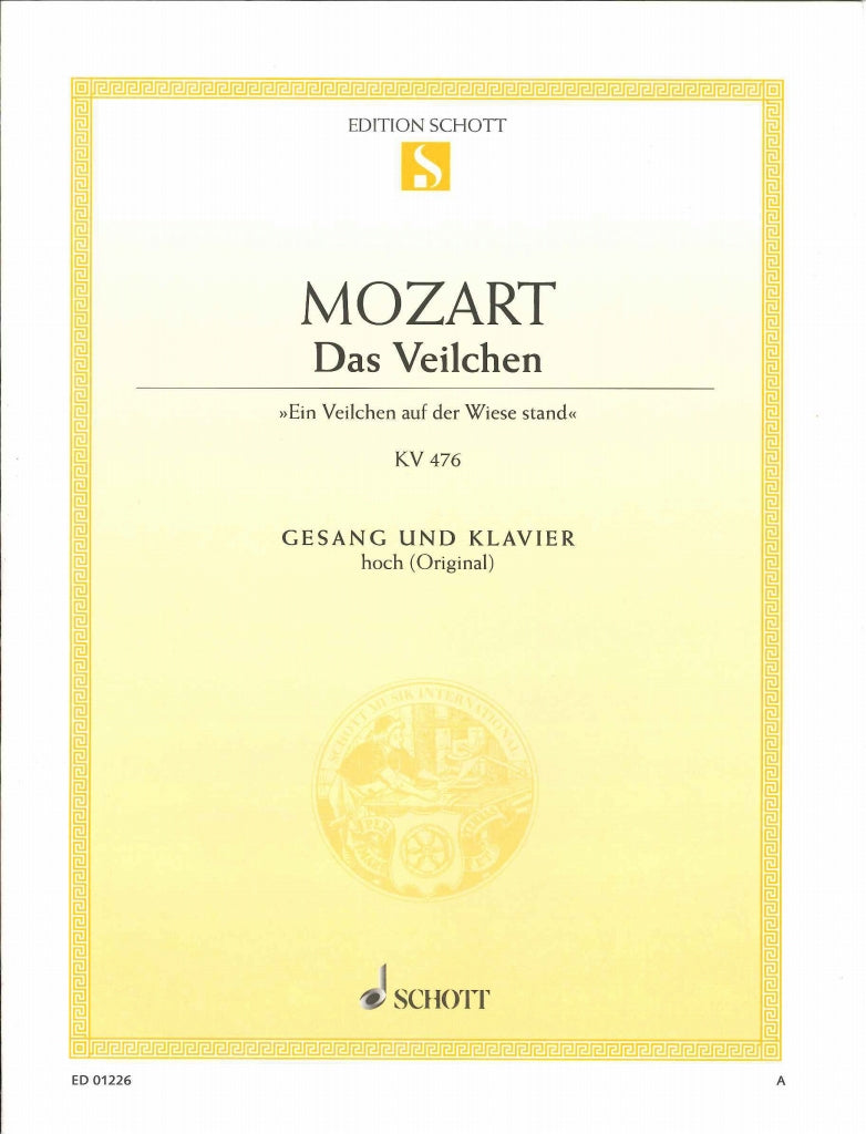 Mozart, Veilchen, KV 476 [G] (High) (Schott)