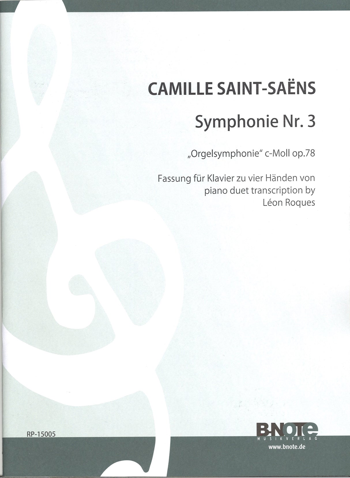 Saint-Saens, Symphony No. 3 in c op. 78 (B-Note)