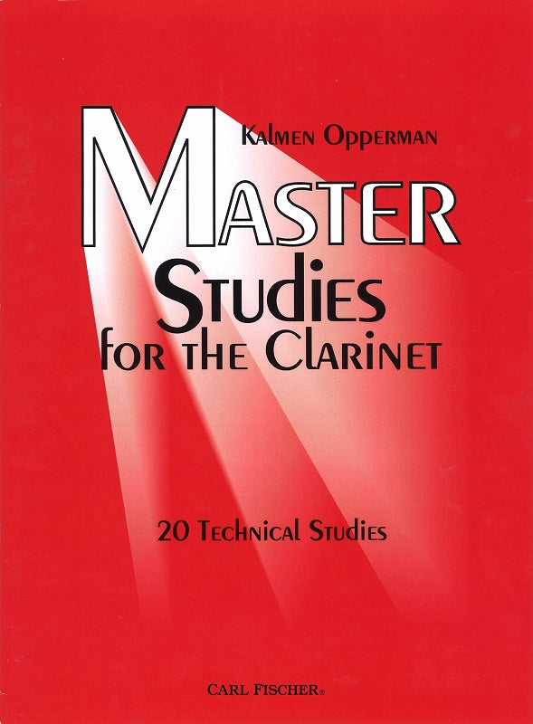 Opperman, Master Studies for the Clar (Carl Fischer)