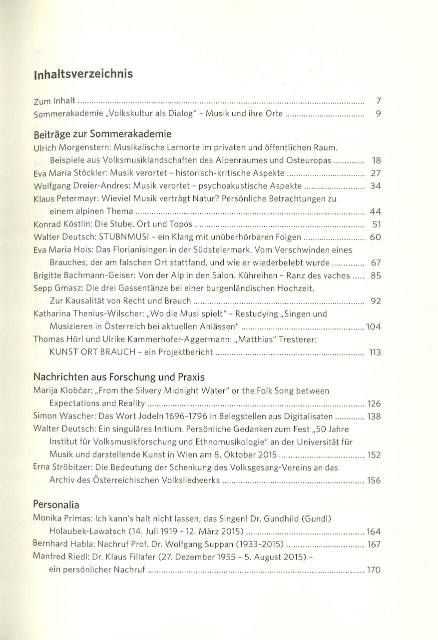 Jahrbuch des Osterreichischen Volkslied (Bibliothek der Provinz)