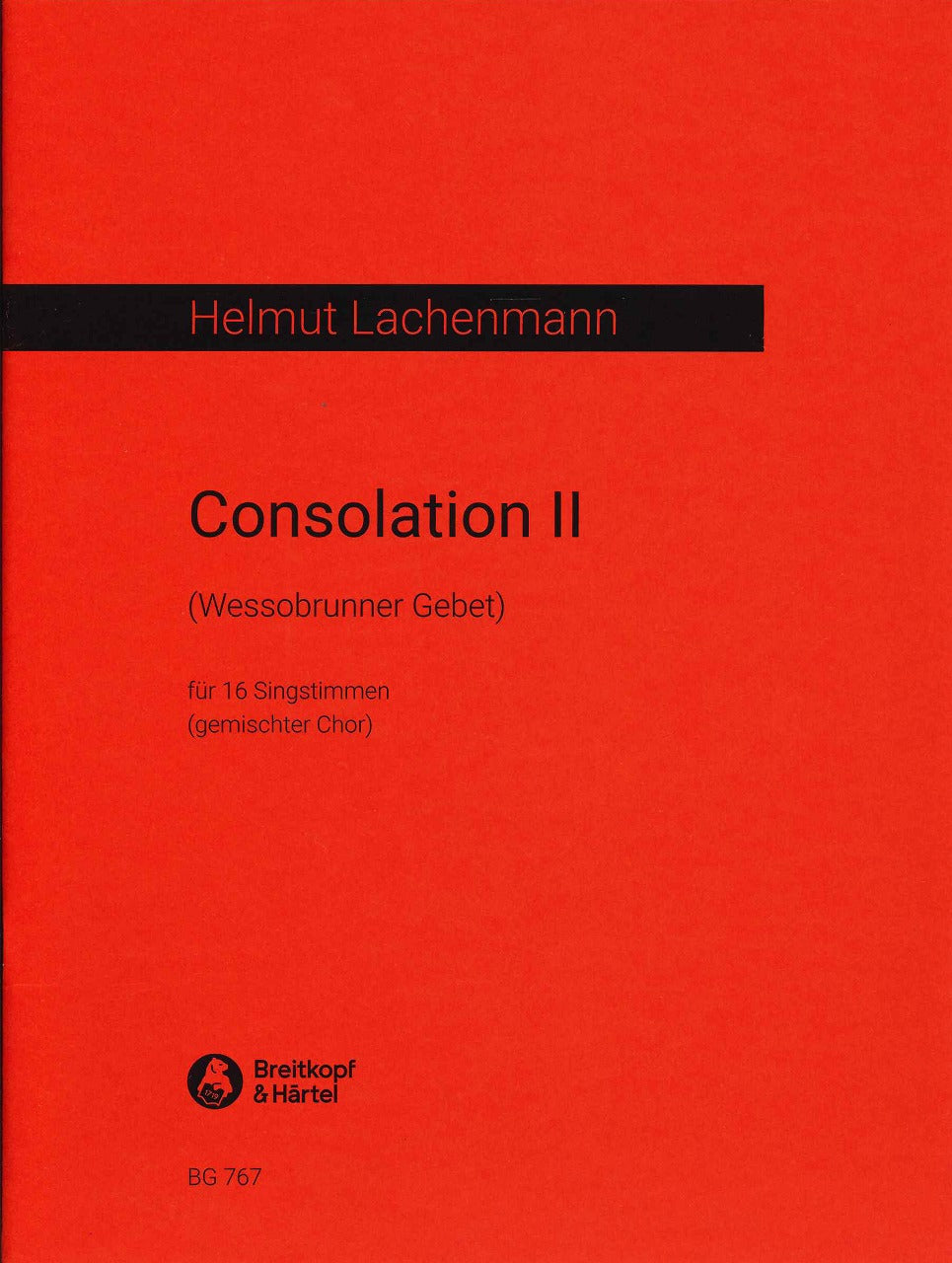 Lachenmann, Consolation 2 (1968) (Hans Gerig/Breitkopf)