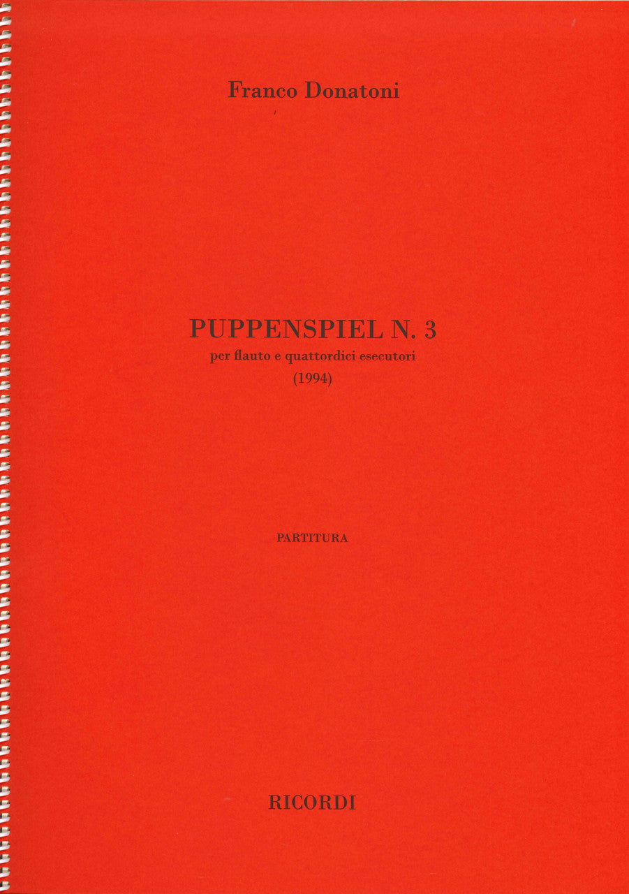 Donatoni, Puppenspiel N. 3 (Ricordi)