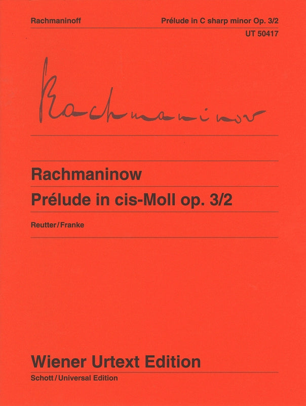 Rachmaninoff, Prelude op. 3/2 in c# (Wiener Urtext Edition)
