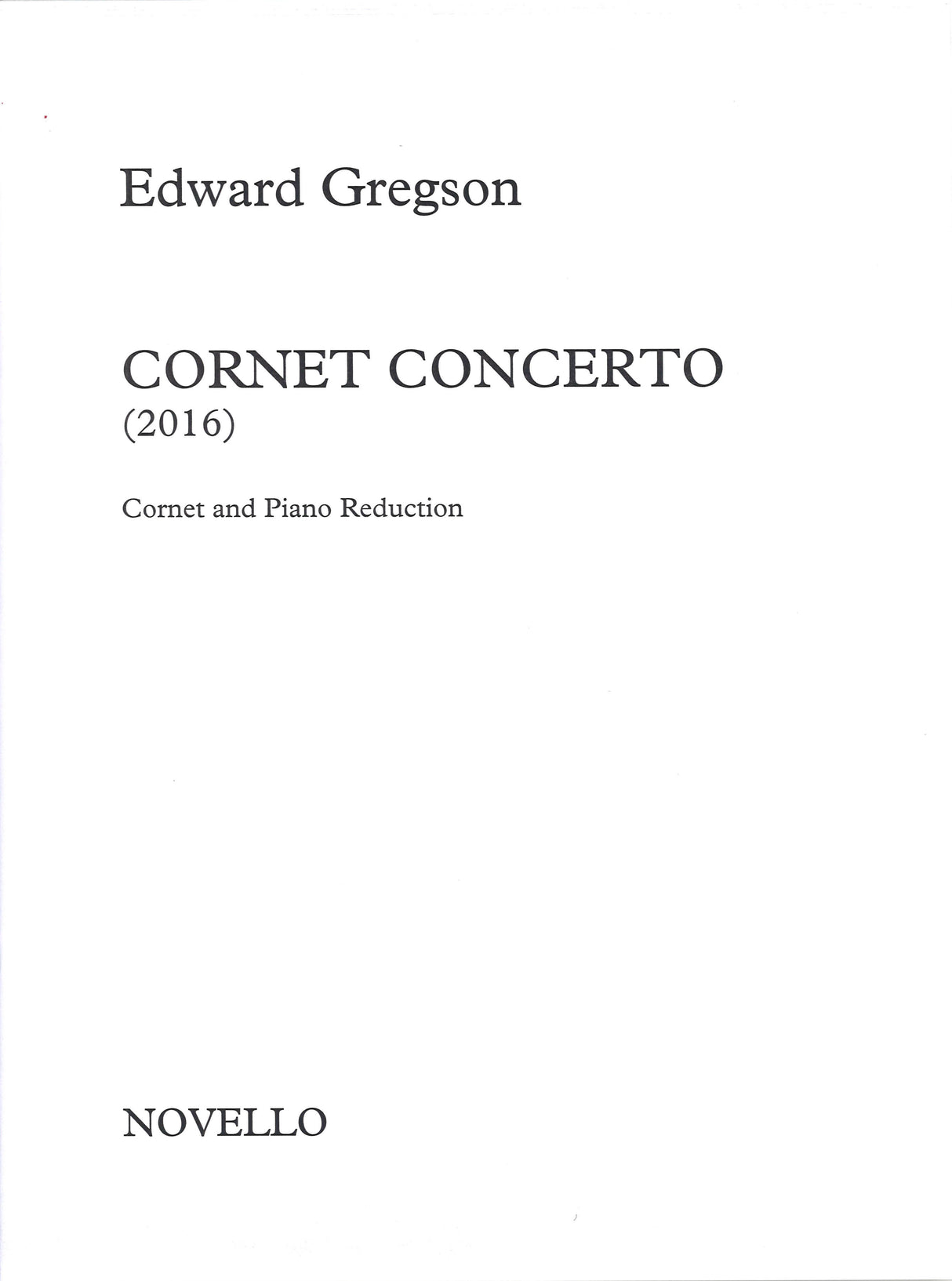 Gregson, Concerto for Cornet (Novello)