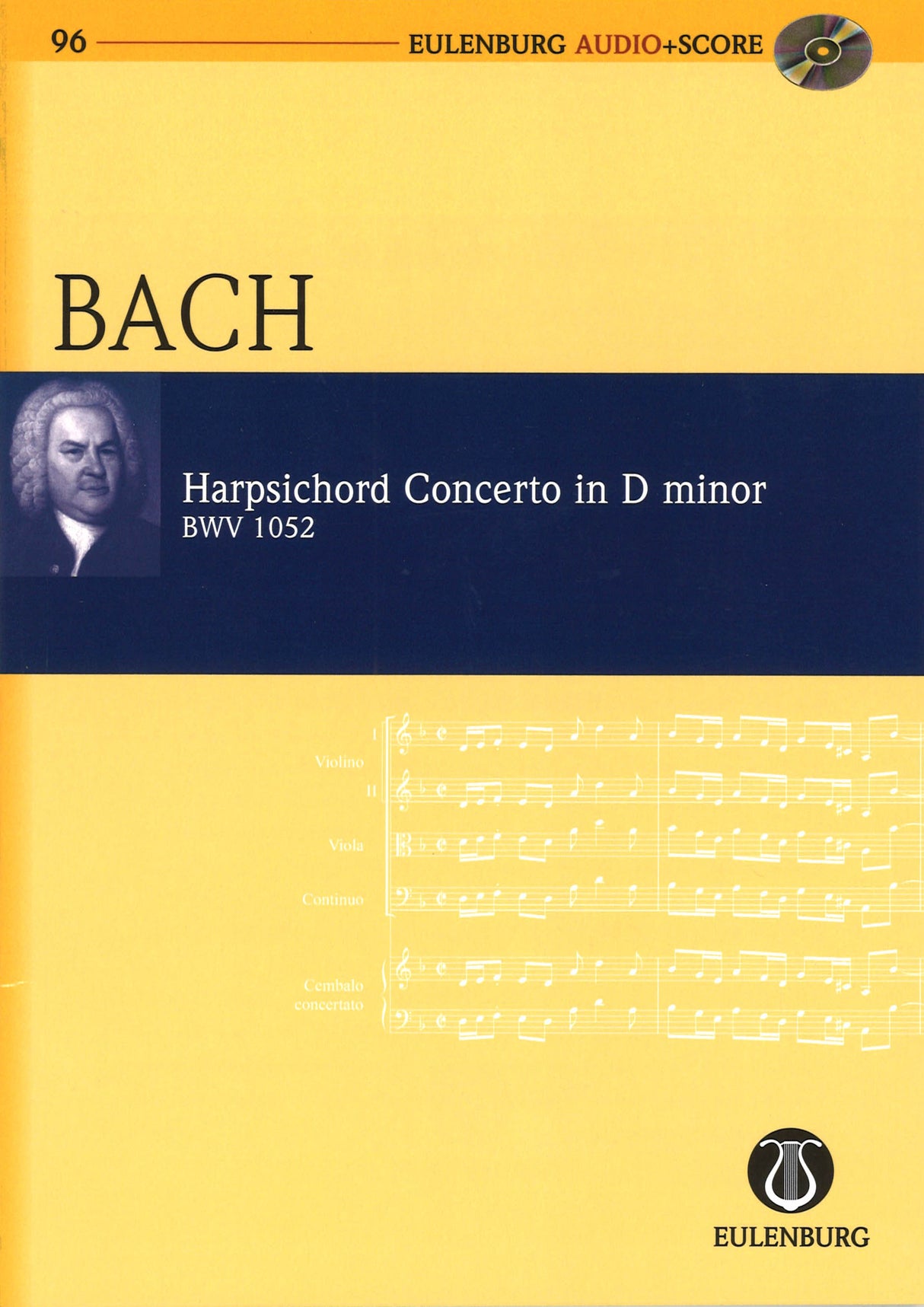 Bach, Concerto BWV 1052 in d (+CD) (Eulenburg)