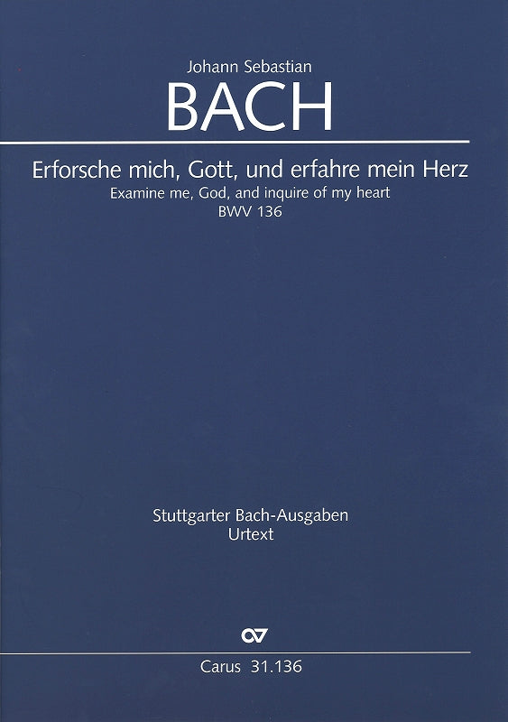 Bach, Kantate BWV 136 Full Score (Carus)