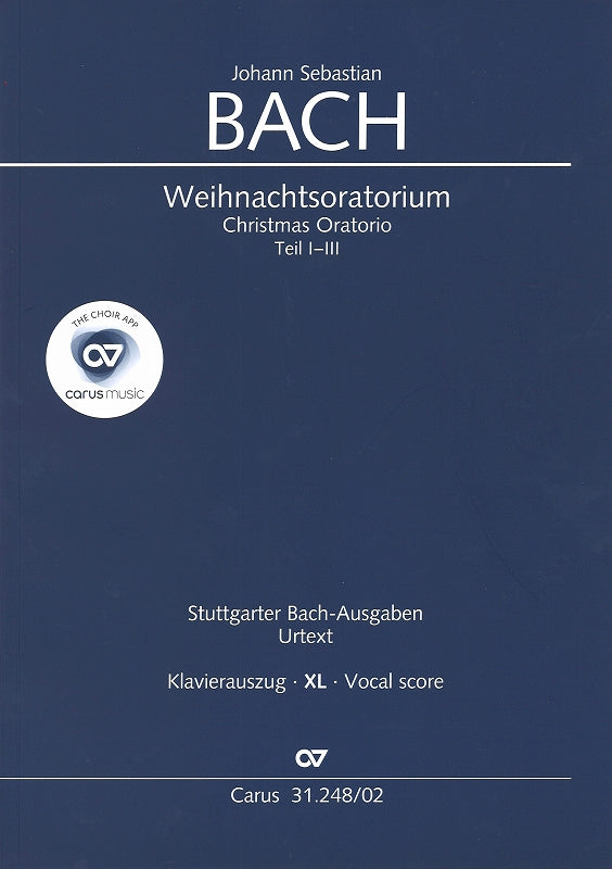 Bach, Weihnachtsoratorium I-III (XL) [G] (Carus)