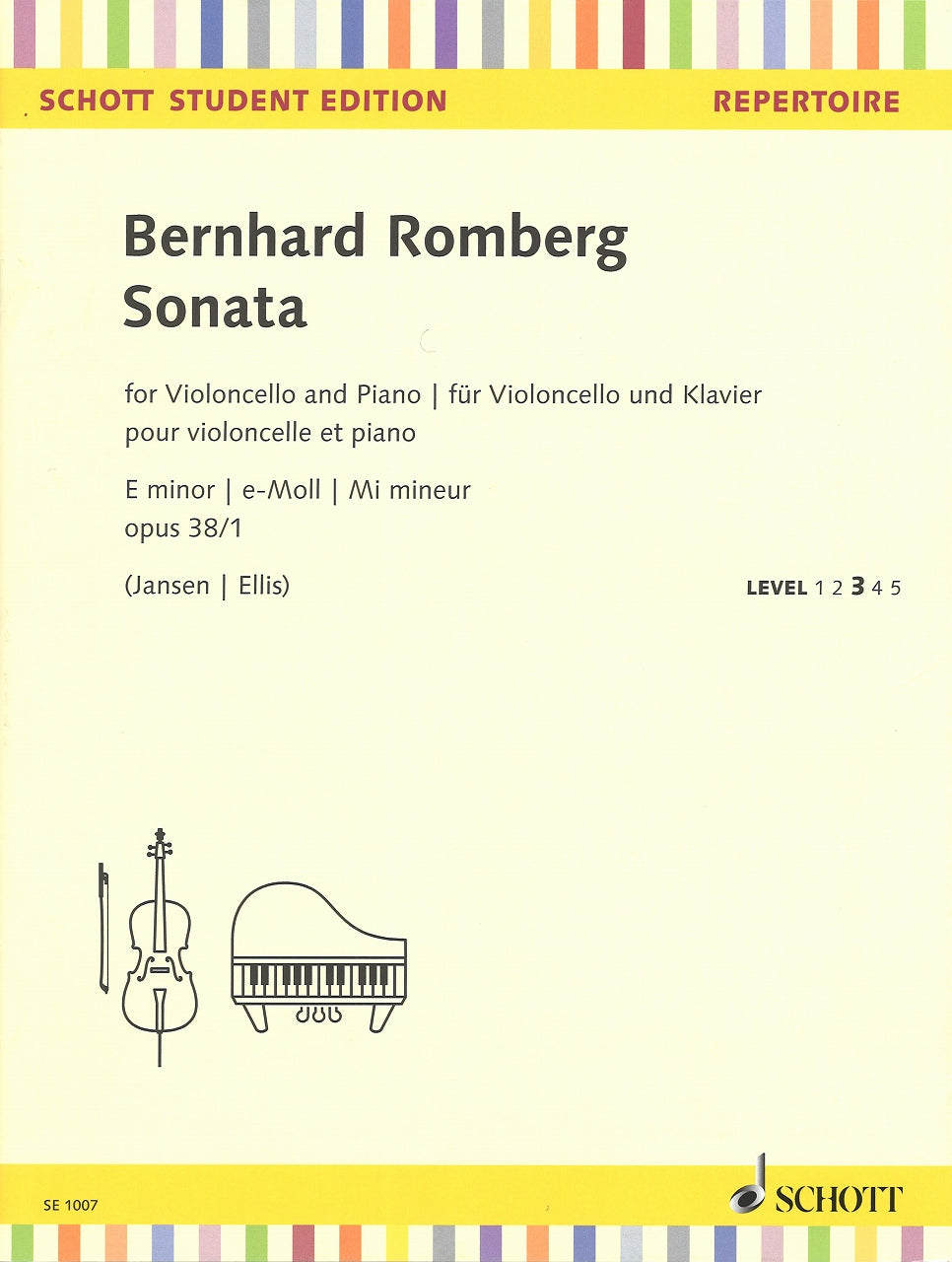 Romberg, Sonata op. 38/1 in e (Vc,Pf) (Schott)