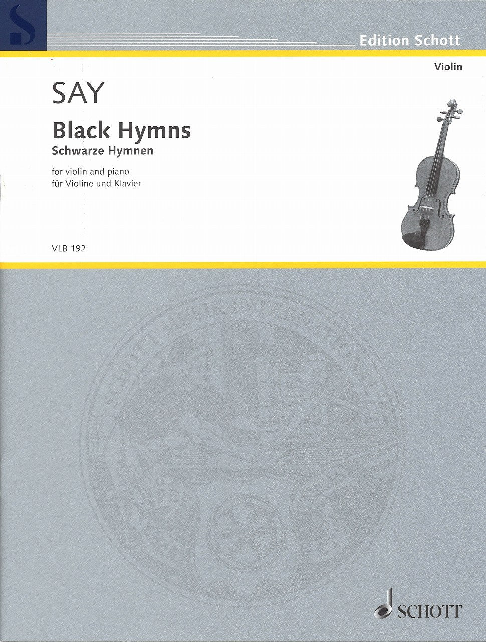 Say, Black Hymns (1987) (Schott)