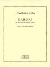Lauba, Kabuki: 16e Etude (SSax) (Leduc)