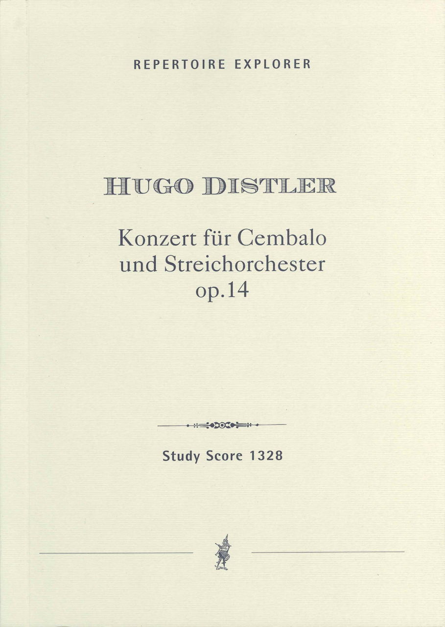 Distler, Concerto for Cembalo op. 14 (Hoflich)