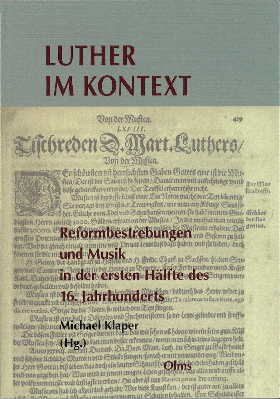 Klaper, Luther im Kontext: Reformnestreb (Olms)