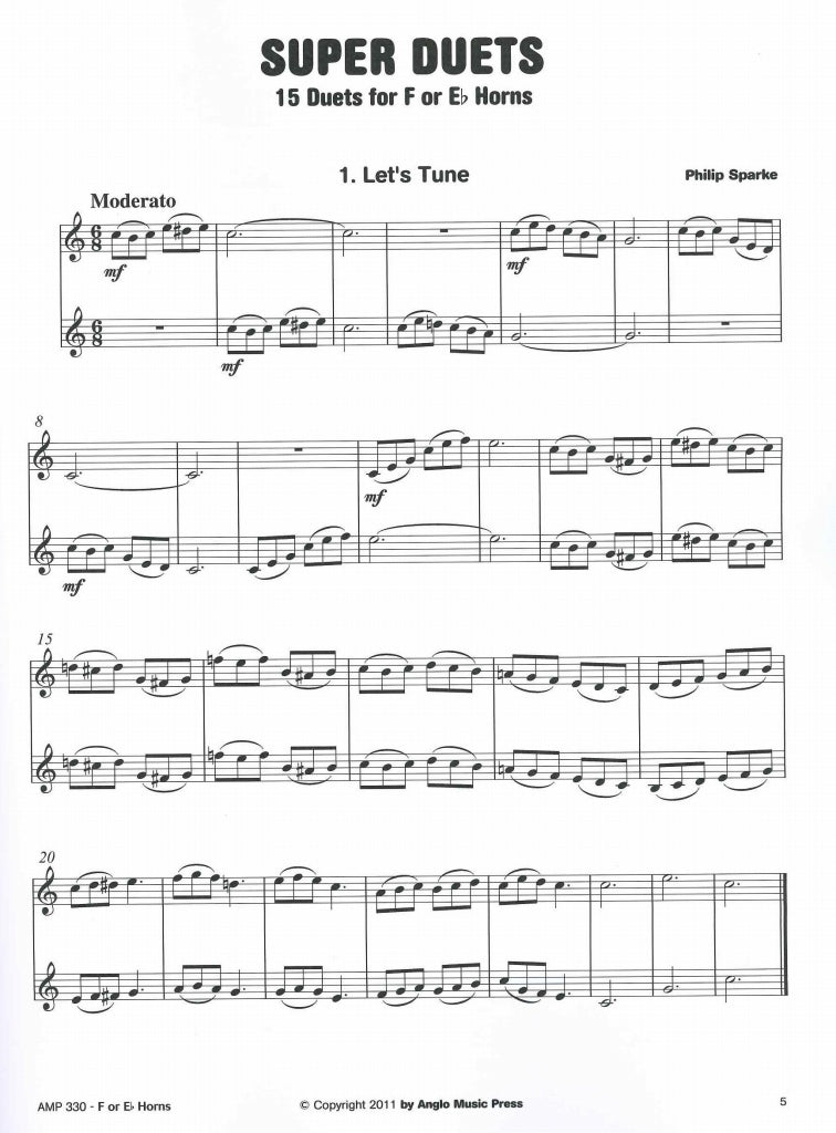 Sparke, Super Duets: 15 Progress. Duets (Anglo Music Press)