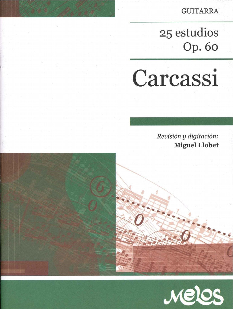 Carcassi, 25 Estudios op. 60 (Llobet) (Ricordi Americana/Melos)