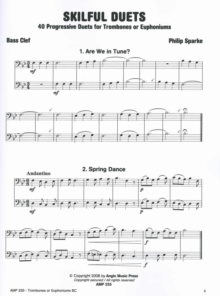 Sparke, Skilful Duets: 40 Progres. Duets (Anglo Music Press)