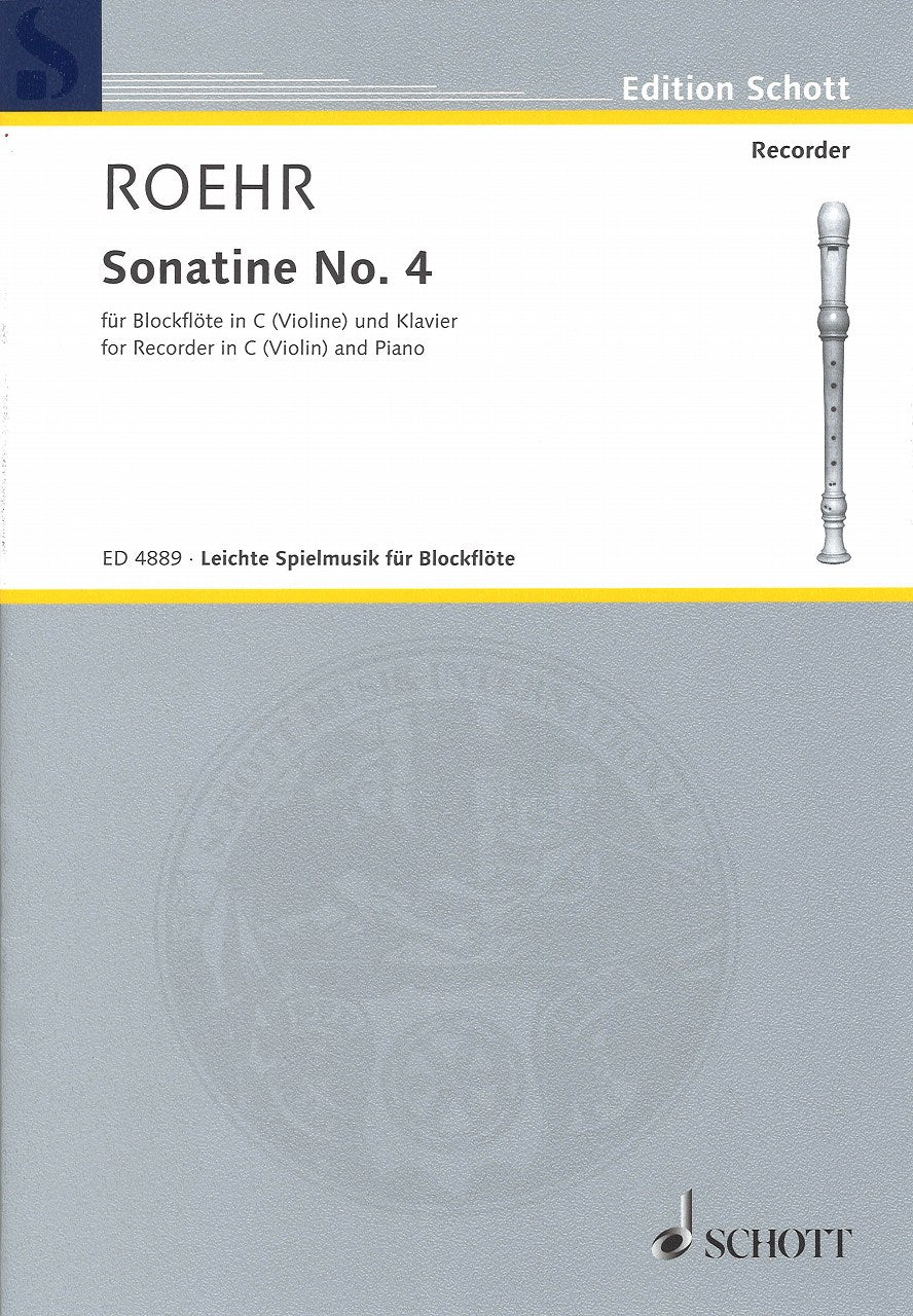 Roehr, Sonatine No. 4 in Bb (Schott)