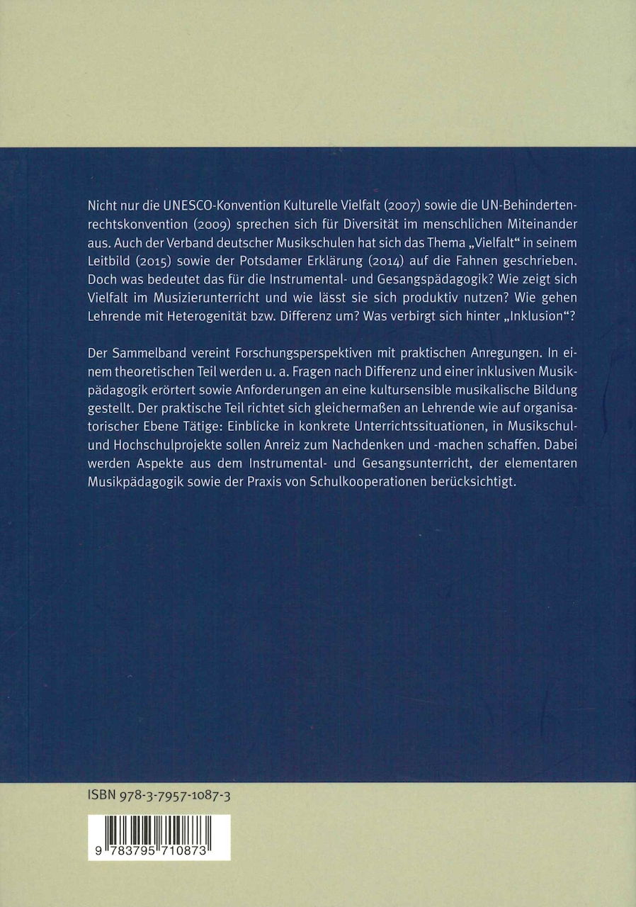 Bradler, Vielfalt im Musizierunterricht (Schott)
