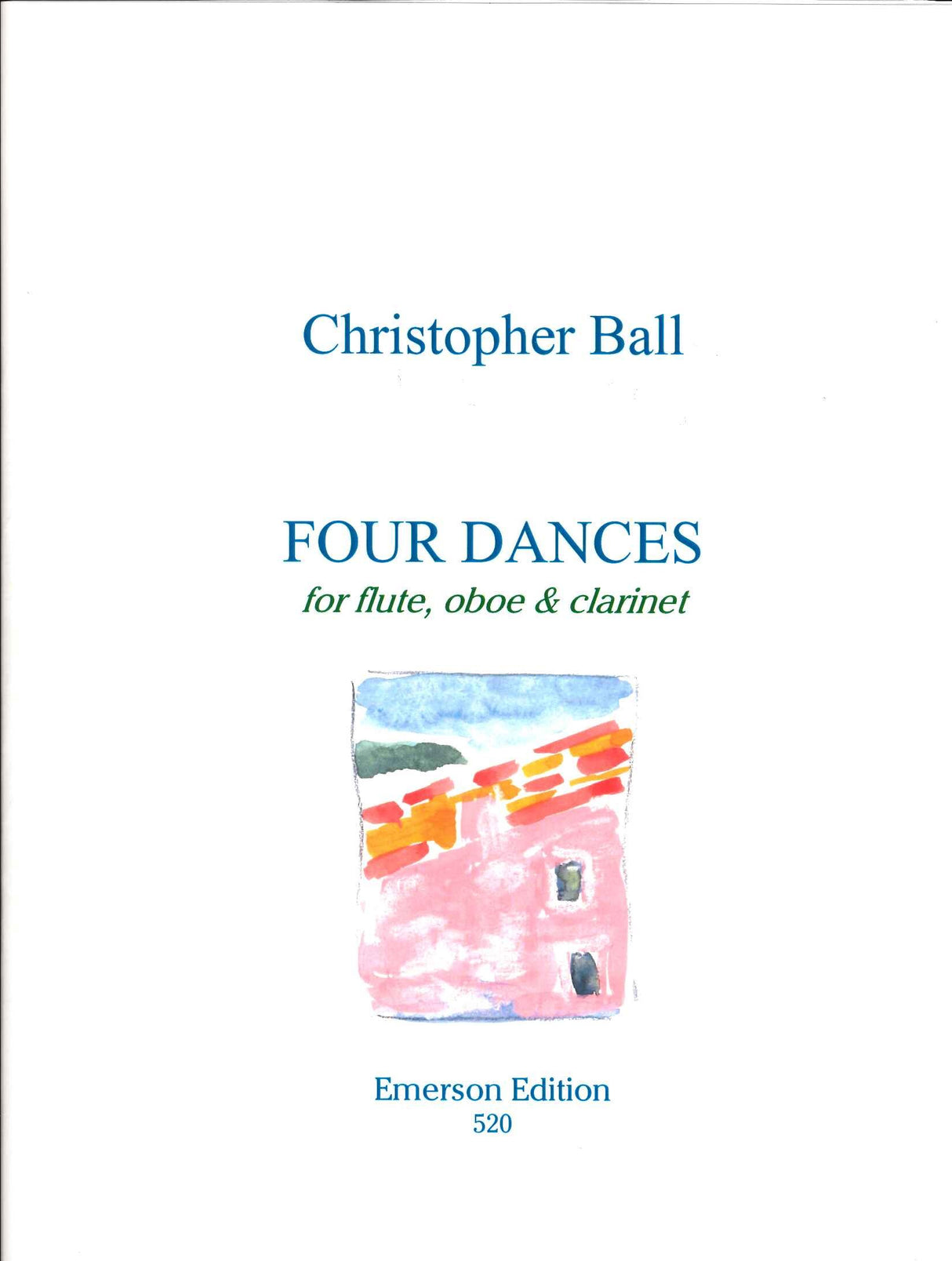 Ball, 4 Dances (Fl,Ob,Cl) (Emerson Edition)