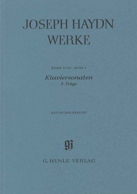 Haydn Werke 18/3 Kritischer Bericht (Henle)