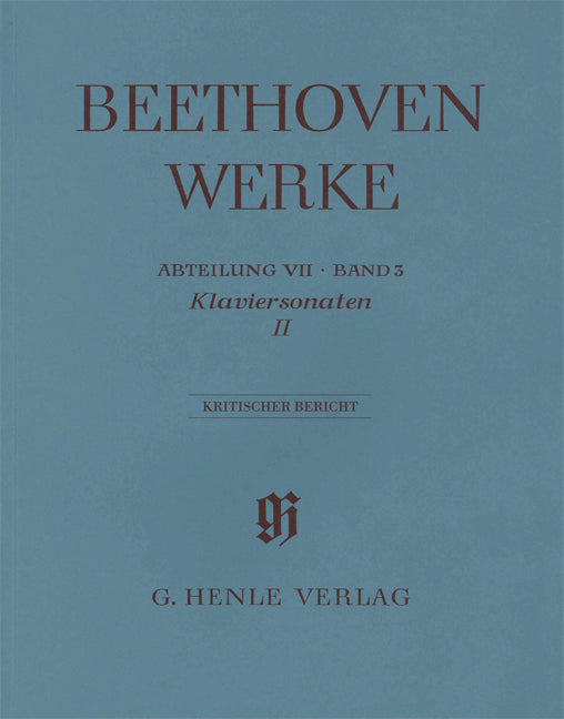 Beethoven Werke 7/3 Kritischer Bericht (Henle)