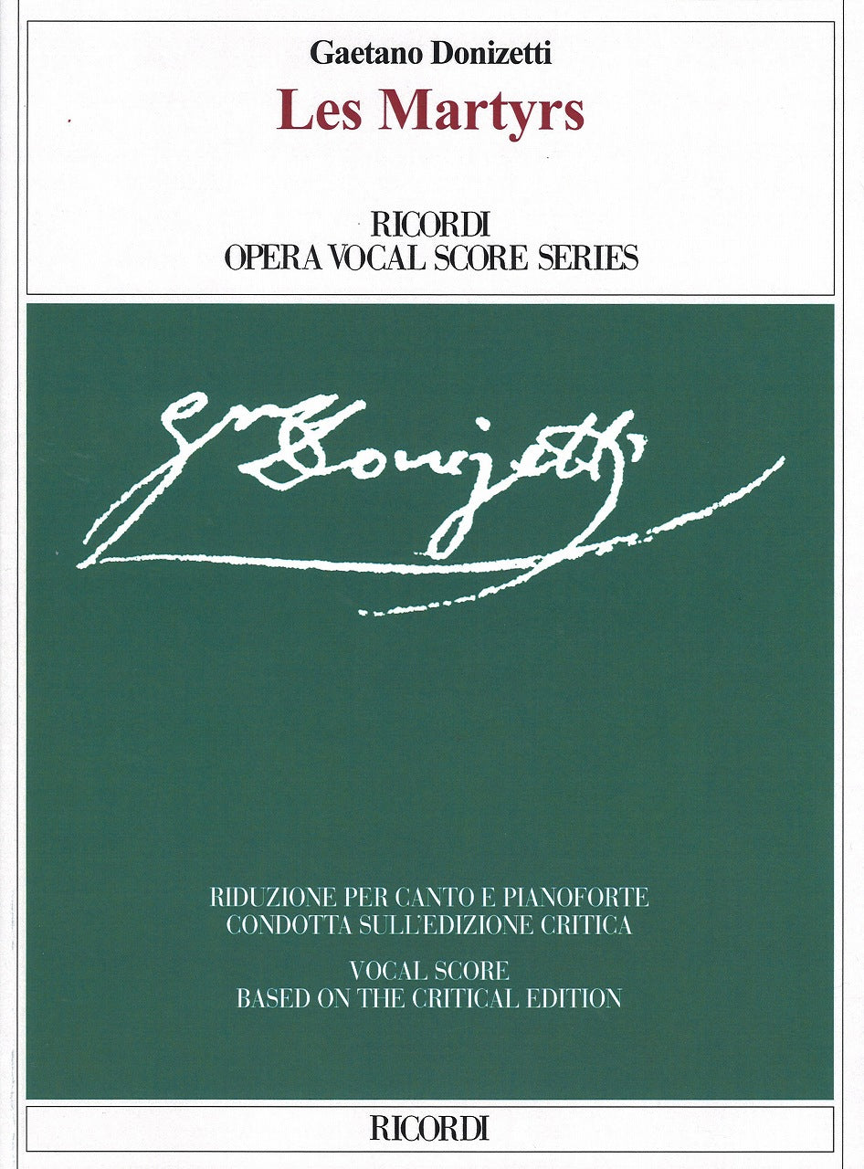 Donizetti, Martyrs (Willson) (Ricordi)