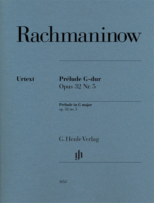 Rachmaninoff, Prelude op. 32/5 in G (Henle)