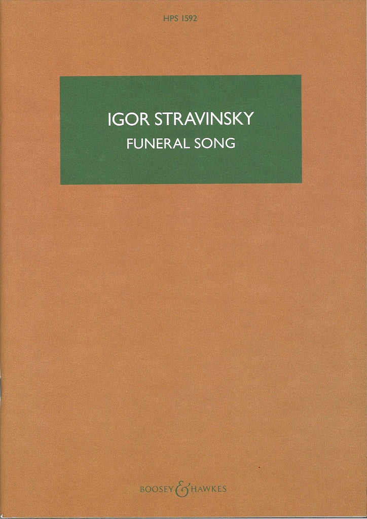 Stravinsky, Funeral Song op. 5 (Boosey)