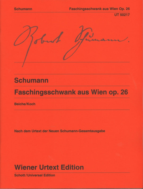 Schumann, op. 26 Faschingsschwank Wien (Wiener Urtext Edition)