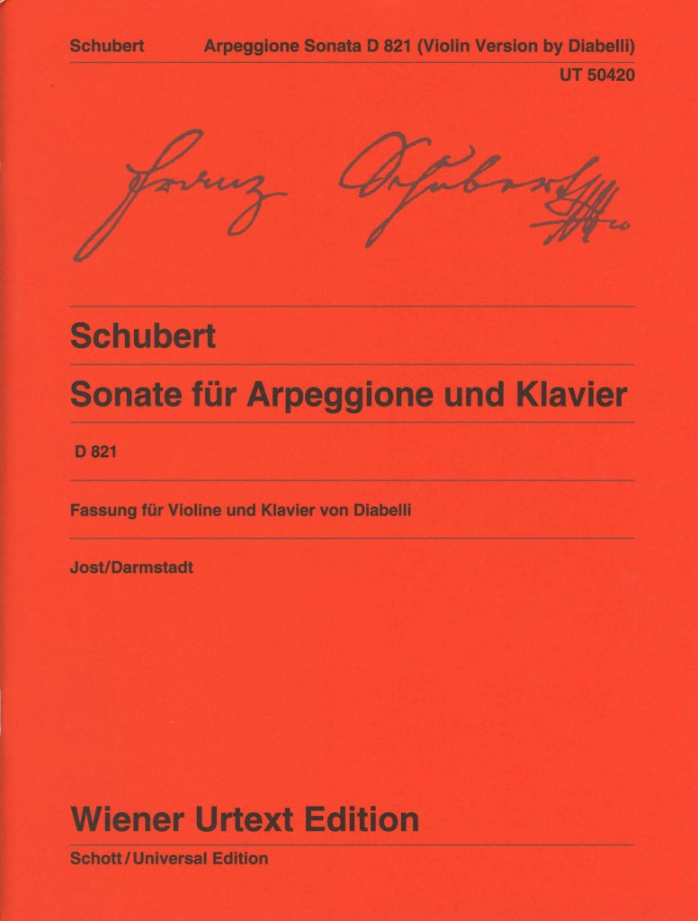 Schubert, Sonata D 821 in a 'Arpeggione' (Wiener Urtext Edition)