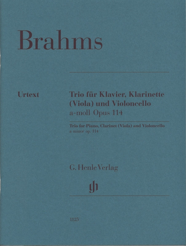 Brahms, Trio op. 114 in a (Cl/Va,Vc,Pf) (Henle)
